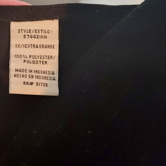 White Stag Women's Size X-Large Animal Print Stretch 2Fer Top 3/4 Sleeves - Picture 9 of 9